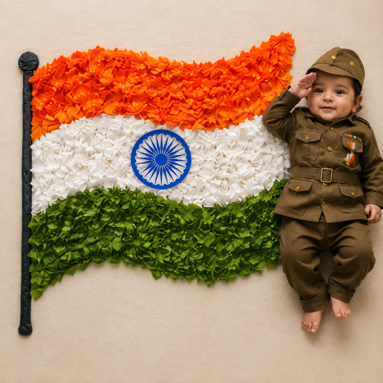 Subhash Chandra bose independence day baby prompt