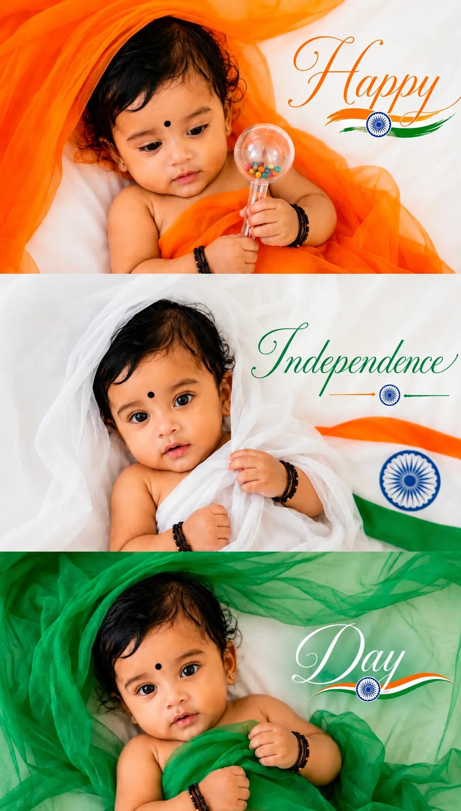 Baby girl independence day prompt